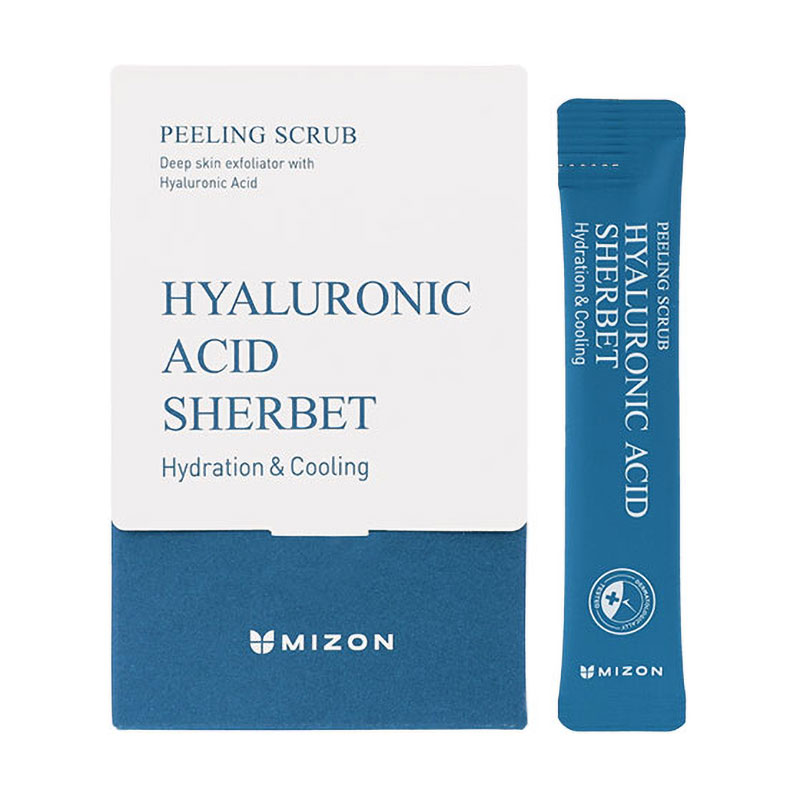Пілінг-скраб для обличчя Mizon Hyaluronic Acid Sherbet Peeling Scrub, 40*5 г